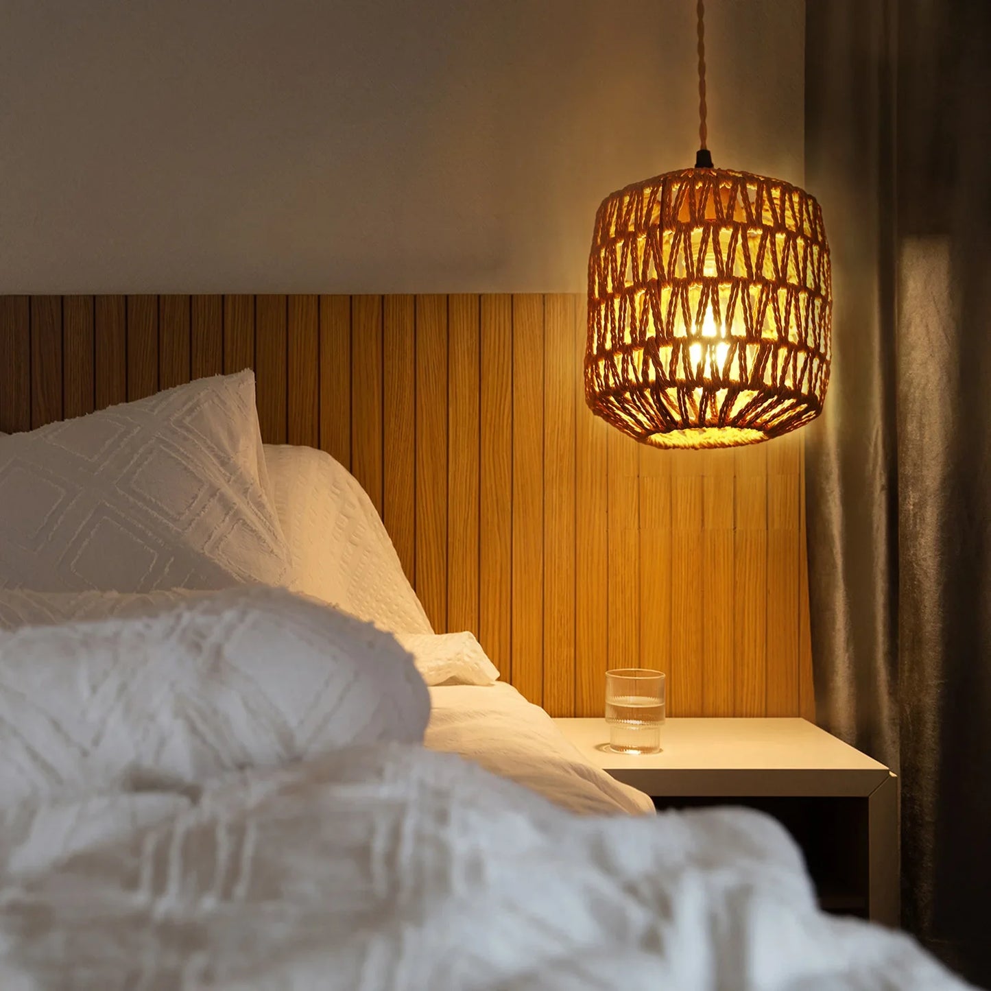Chaleur d'Été - Lampe de paille au style exotique