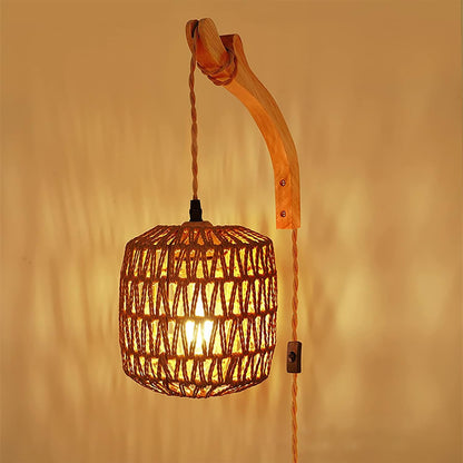 Chaleur d'Été - Lampe de paille au style exotique