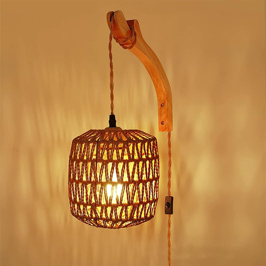 Chaleur d'Été - Lampe de paille au style exotique